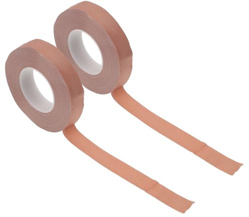 Homoyoyo Atmungsaktive Fingerklebebänder Braun 2 Stück aus Seide Handschonend für Guzheng und Pipa und Professionelle Musiker