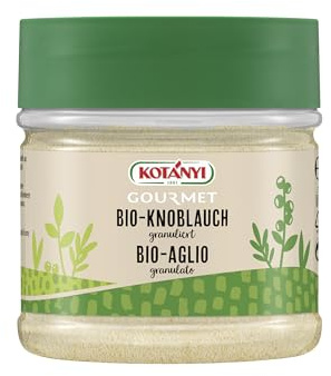 KOTÁNYI BIO Knoblauch granuliert, würziger Knoblauch aus ökologischem Anbau - Dose 400 ccm