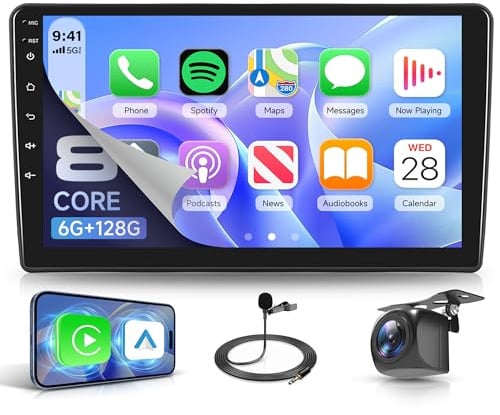 8 Core 6G+128G 9 Autoradio Android für Mercedes Benz Universal Model für C-Klasse W203 CLK W209 G-Klasse W463 Viano/Vito W639 Carplay Wireless Android Auto 360°-Panoramablick Navi GPS BT FM/RDS/EQ