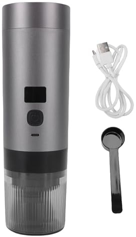 Vvikizy Caffettiera Portatile, Batteria Ricaricabile con Display Digitale a Riscaldamento Rapido Dal Design 3 in 1 per Ufficio da Campeggio da Viaggio