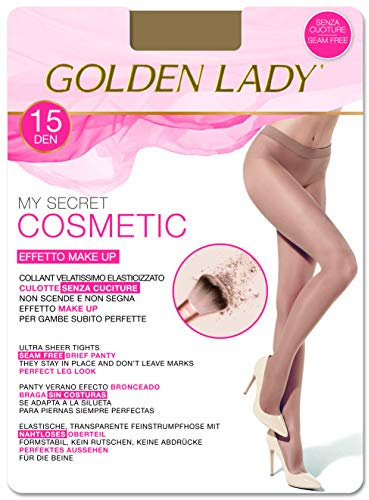 Goldenlady Damen Mysecret 15 Cosmetic Strumpfhosen, 15 DEN, Transparent (Melon 001a), Small (Herstellergröße: 2 – S)