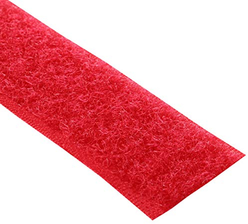 KLETTBAND SELBSTKLEBEND | Haken- oder Flauschband | Farbe, Breite, Länge wählbar Rot