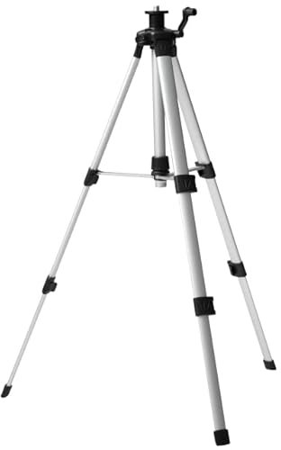 STROXX Tripod Premium Stativ 1,5m - Baustativ - 1/4” Anschlussgewinde - für Laser und Nivelliergeräte - leichte Aluminium-Konstruktion - Neigungsfunktion - Lieferung in Tragetasche