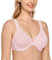 Delimira Women's Minimiser Bra Plus Size Underwired Full Cup Non Padded Seamless Support T Shirt Bra Gentle Rose 38G
