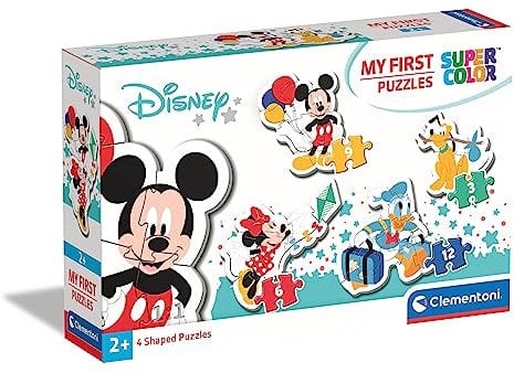Clementoni - 20819 - My First Puzzle - Disney Mickey Mouse - 3-6-9-12 pieces - Made in Italy - jigsaw puzzle children age 2+
