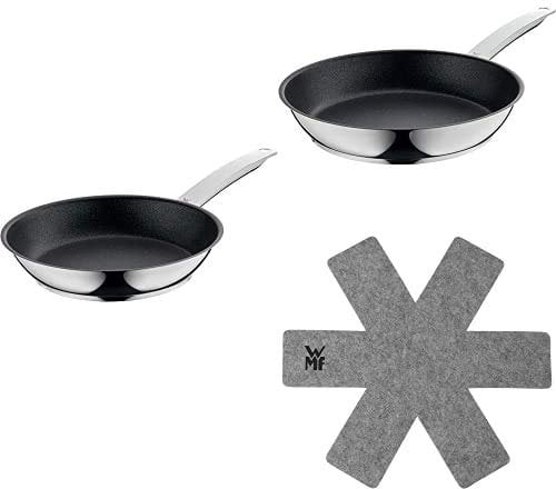 WMF - Permadur Advance-Sartén 24 cm + Sartén 28 cm + Protector para Sartenes