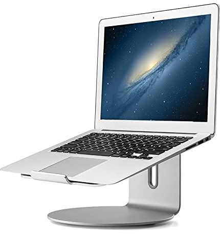 POUT 360° aluminium laptop stand EYES 4 metal gray (POUT-01001G)