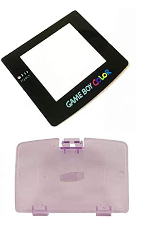 Akkudeckel und Glasscheibe für Nintendo Game Boy Color GBC Ersatz (Hellviolett)