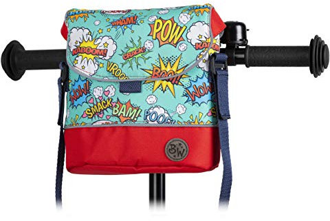 BAMBINIWELT Lenkertasche Tasche kompatibel mit Puky mit Woom Laufrad Räder Roller Fahrrad Fahrradtasche für Kinder wasserabweisend mit Schultergurt (Modell 23)