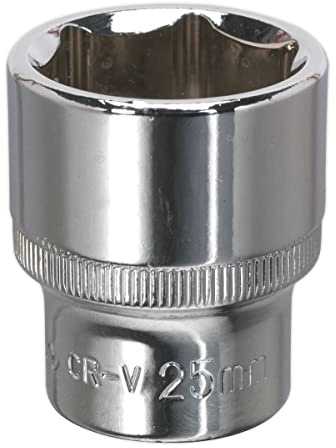 WallDrive® Socket 25mm 1/2Sq Drive Fully Polished
