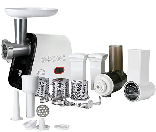 Elma Picadora de Carne Eléctrica Multi 5, Cabezal de Aluminio Fundido, Función Reverse, 350W, Accesorios Incluidos