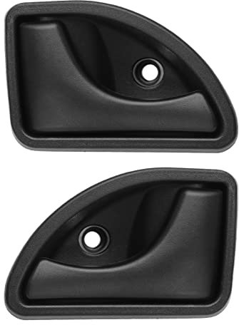 YINETTECH 1 Paar Auto Innentürgriffe Vorne Links & Rechts Kompatibel mit Twingo Kangoo 8200259376 8200289434 8200247802 ABS Ersatzteile Schwarz