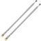 VooGenzek 2 Stück 100cm 7 Abschnitte Teleskopantenne Antenne, FM UKW Tragbare Radio Antenne Ersatz, Ersatz-Teleskopantenne, für TV-Radio DAB FM/AM-Stereoempfang