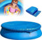 Runde Poolabdeckung,366 cm Pool Abdeckplane Wasserdicht und Staubdicht Pool Cover PE Solarabdeckung für 366cm Rund Easy Set Pool