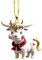 DHliIQQ Weihnachten Bib Kuh Anhänger Acryl Weihnachten Baum Hängen Weihnachten Decor 2023 Baum Weihnachten Dekoration Ornament A0k2 Hause