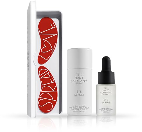Wiederverwendbare Augenpads + 5ml augen serum – Made In Germany - gegen Anti-Aging, Tränensäcke & Fältchen - Award Winner 2022-100% medizinisches Silikon – The Original Since 2021