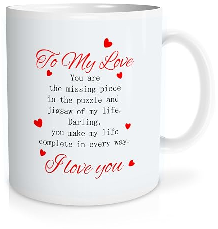 Likjad To valentines day Coffee Mug Cup,I Love You Mug,I Love You Gifts for Her,Gifts for Boyfriend Mug,Girlfriend Boyfriend Gifts,Husband wife birthday Gifts,Gifts for Wife from Husband/11 oz mug