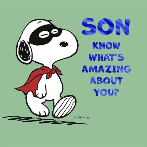 „Karten Hallmark Peanuts Snoopy Sohn Geburtstag Sohn Wissen Sie, was an Ihnen erstaunlich ist?