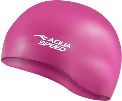 Aqua Speed Mono Silikon Badekappe - Super Stretch, Langlebig, Chlorresistent, Vielfältige Lebendige Farben