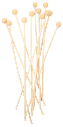 HOMOCONO 50 Stücke Diffuser Stäbchen Aus Ersatzstäbchen für Aromatherapie Diffuser Ideal für Raumdüfte Rattanstäbchen für Ätherische Öle und Duftöle Dekorativ und Funktional