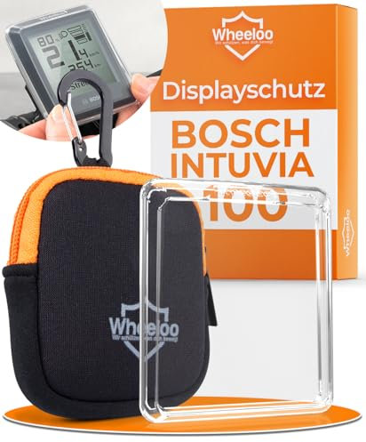 Wheeloo Bosch Intuvia 100 Displayschutz Set I E-Bike Schutzhülle transparent & wasserabweisend