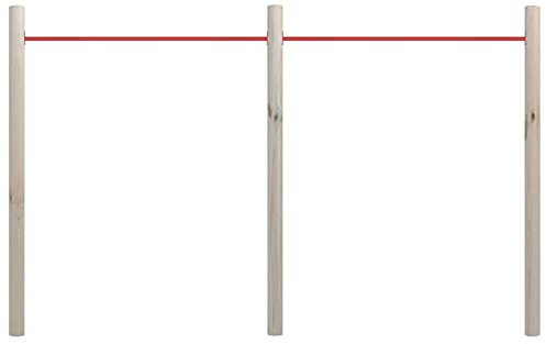 LAPOOH Garten-Reckstange, Outdoor Turnreck, Reckstange Garten Kid, Outdoor Spielgeräte Kid, Klettergerüste Für Kid, Garten Spielgeräte, 272x170 cm Imprägniertes Kiefernholz Stahl