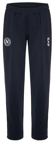 SSC Napoli Pantaloni Allenamento Azzurro, EA7 Prodotto Ufficiale, Pantalone Training Calcio 2024/2025 - L