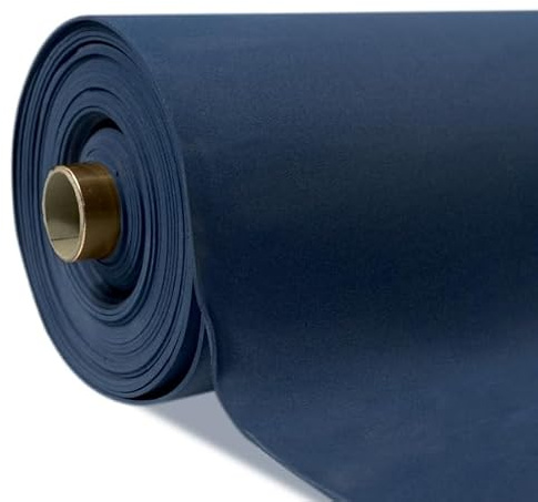 Stoff Kontor STOFFKONTOR Moosgummi Stärke 2,0mm Breite 90cm - Öko-Tex Standard 100 - Meterware, Farbe Marine-Blau - für Bastelarbeiten, Kostüme UVM.