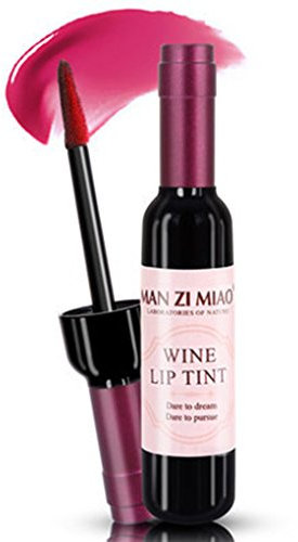 Wine Bottle Shape Lip Gloss Long Lasting Moisturer Liquid Lipstick Lip Makeup, No.06