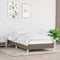 Gecheer Bettgestell Taupe 90x200 cm Bett Polsterbett Bettgestell Bettrahmen Schlafzimmerbett Stoff Jugend-Bett Einzel-Bett