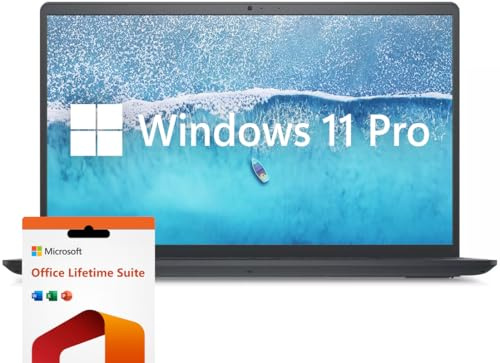 Dell Inspiron 15.6 Laptop Computer, Windows 11 Pro Laptop 32GB RAM 1TB SSD, Intel Core i7-1255U Processor, 1920 x 1080 IPS 120Hz Display, Microsoft Office Lifetime License, Numeric Keypad, Black