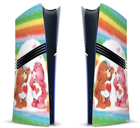 Head Case Designs sous Licence Officielle Care Bears Rainbow Classique Vinyle Autocollant De Jeu Peau Autocollant Couverture Compatible avec Sony PlayStation 5 PS5 Pro Digital Edition Console