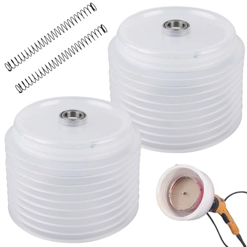 Staubschutz für Bohrer, 2 STK Bohrer Staubschutz Gummi Bohrmaschine Staubfänger mit Handhaben und Eingebetteten Lagern, Lochsägen-Staubschale Staubsammler für 125 mm Lochöffner