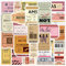 60Pcs Airline Ticket Stickers, Vintage Boarding Pass Landmarks Stickers, Travel Map City Sticker, Waterproof Aircraft Ticket Sticker for Luggage, Guitar, Laptop, Water Bottles