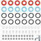 72 Pcs Tap Washers Tap Washers for Mixer Taps Assorted Uk for Most Faucets in Bathrooms and Kitchens