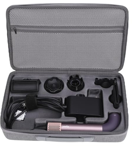 Fenmaru Custodia per Dyson Supersonic R, impermeabile, per Dyson Supersonic r, Nero , 1