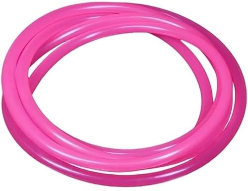 1 Stück hochfestes, rosa Silikon-Hohlrohr – flexibler Gummischlauch mit 2–8 mm Innendurchmesser, lebensmittelecht(5metersx6mmx8mm)