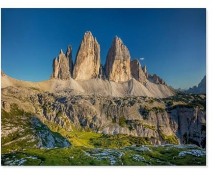 Die berühmten DREI Zinnen in den Dolomiten, Italien，Papier Puzzle 1000 Teile Spielzeug Für Erwachsene Dekompressionsspiel（50x70cm）-C6