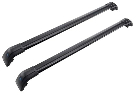 Dachträger Gepackträger Für Volvo XC60 2018-2025 Abschließbarer Dachgepäckträger Mit Querträgern 2-teilig(Schwarz)