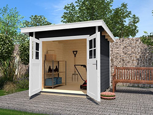 weka Gartenhaus 179 Gr. 2, anthrazit, 28 mm, DT