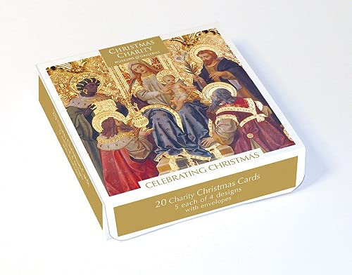 MG-XETC207 Weihnachtskarten für Wohltätigkeitsorganisation, traditionell, künstlerisch, mit Museen- und Galerien-Muster, 20 Karten, 5 Stück à 4 Designs