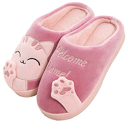 Cliont Nette Katze Hausschuhe Indoor Winter Hausschuhe rutschfeste Schuhe Für Frauen und Männer