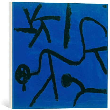 kunst für alle Leinwandbild: Paul Klee Dieser Stern lehrt beugen - hochwertiger Druck, Leinwand auf Keilrahmen, Bild fertig zum Aufhängen, 45x40 cm