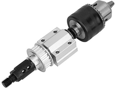 B16 Bohrfutter M10 Sl, Tischbohrmaschine Unpowered Spindle Assembly DIY Holzbearbeitung Schneidzubehör mit Doppelflansch Lager, Tischbohrmaschine Zubehör Spindel