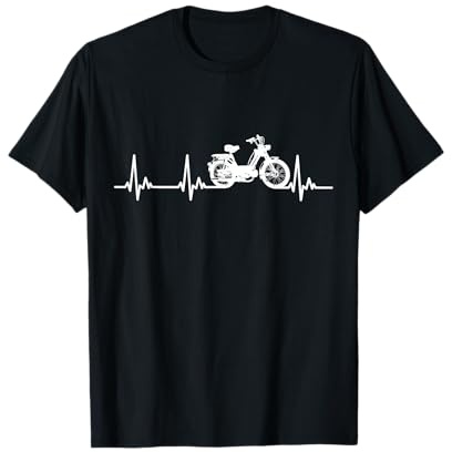 Herzschlag EKG I Mofa Prima 5 T-Shirt