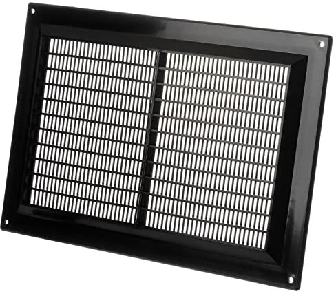 250x170mm Rejilla de Ventilación - Plástico, Negro
