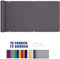 LEIBING Balkonabdeckung 0.7x8m Uv-Schutz, Reißfest, Windfest Terrasse Windschutz Mit Ösen, Nylon Kabelbinder und Kordel Für Outdoor, Terrasse, Garten, Dunkelgrau