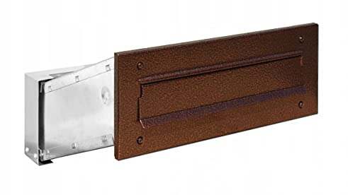 Mauerdurchwurf Briefkasten Einbau postkasten durchwurf (Antik Kupfer)