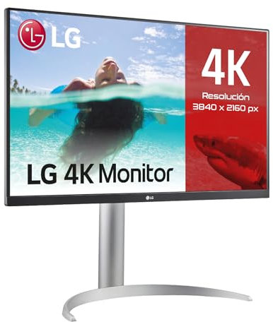 LG Ultrafine 27UP850N-W Ecran PC 4K 27 - Dalle IPS résolution UHD 4K (3840x2160), 5ms 60Hz, HDR 400, DCI-P3 95%, AMD FreeSync, USB-C (90W), Haut-parleurs, étalonnage des Couleurs