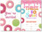 Party-Einladungskarten zum 3. Geburtstag, mit Umschlägen, Donut-Design, 3 Jahre, mit Umschlägen, 20 Stück